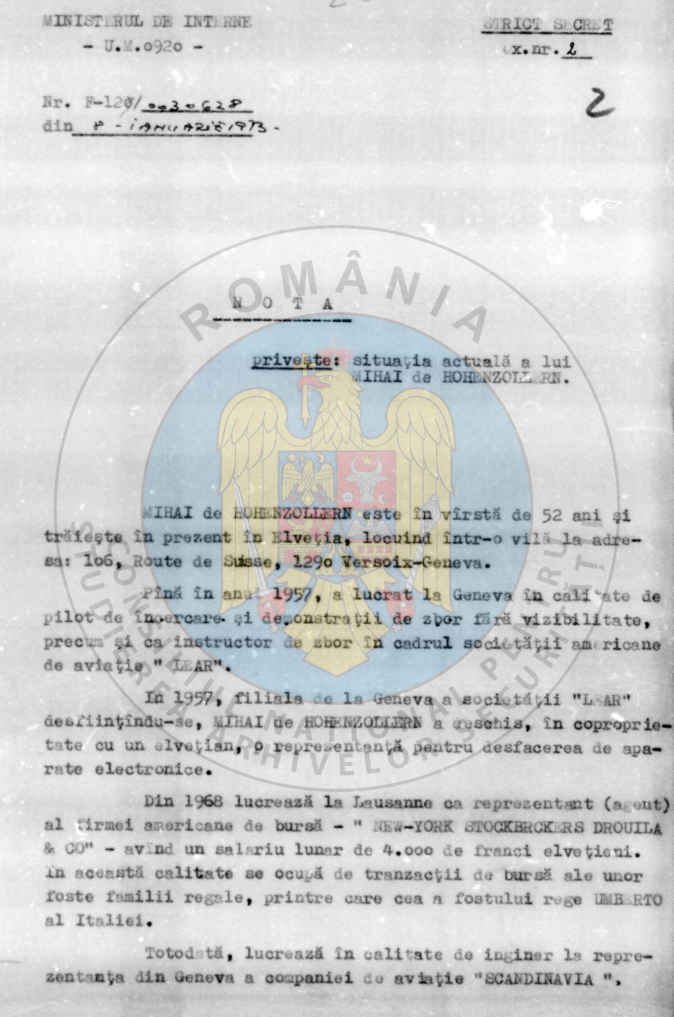 Ce scria Securitatea despre veniturile Regelui Mihai în exil: „Este considerat unul dintre cei mai săraci regi”. Unde muncea și cu cât trăia pe lună