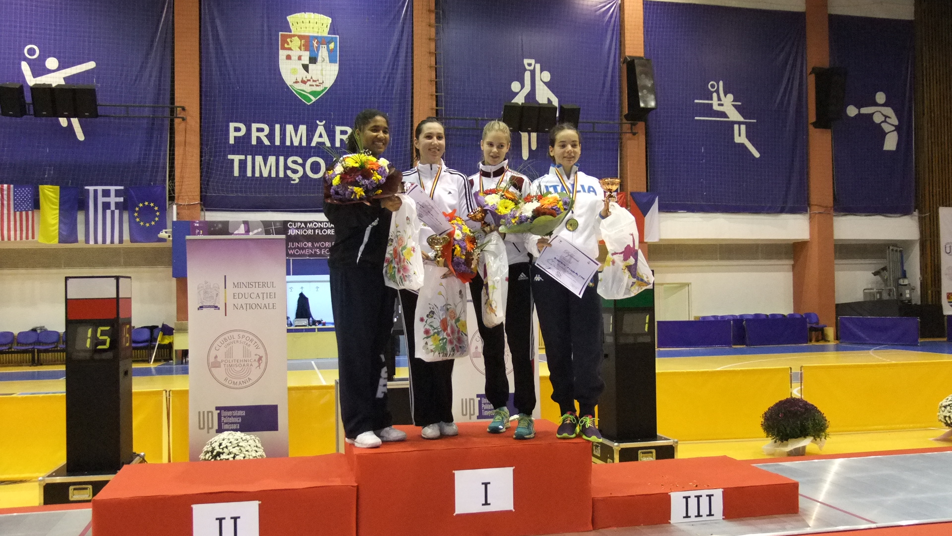 FOTO / Junioara Mălina Călugăreanu a câștigat etapa de Cupă Mondială de floretă feminin!