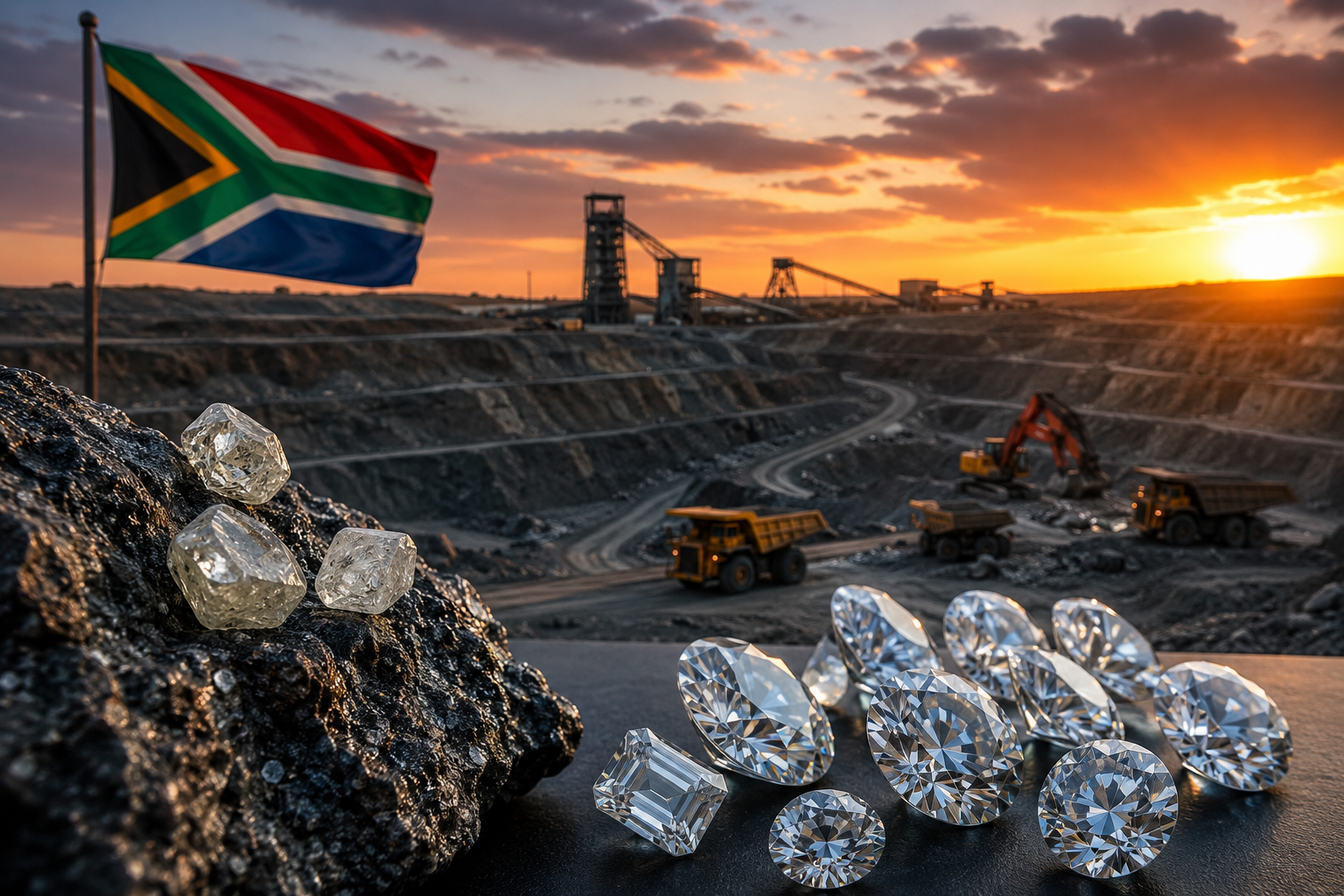 South Africa’s diamond industry may face disruption as London-listed miner moves to restructure assets