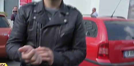 Liviu Vârciu s-a dus accidentat să-și externeze fetița. "M-am tăiat!" | FOTO