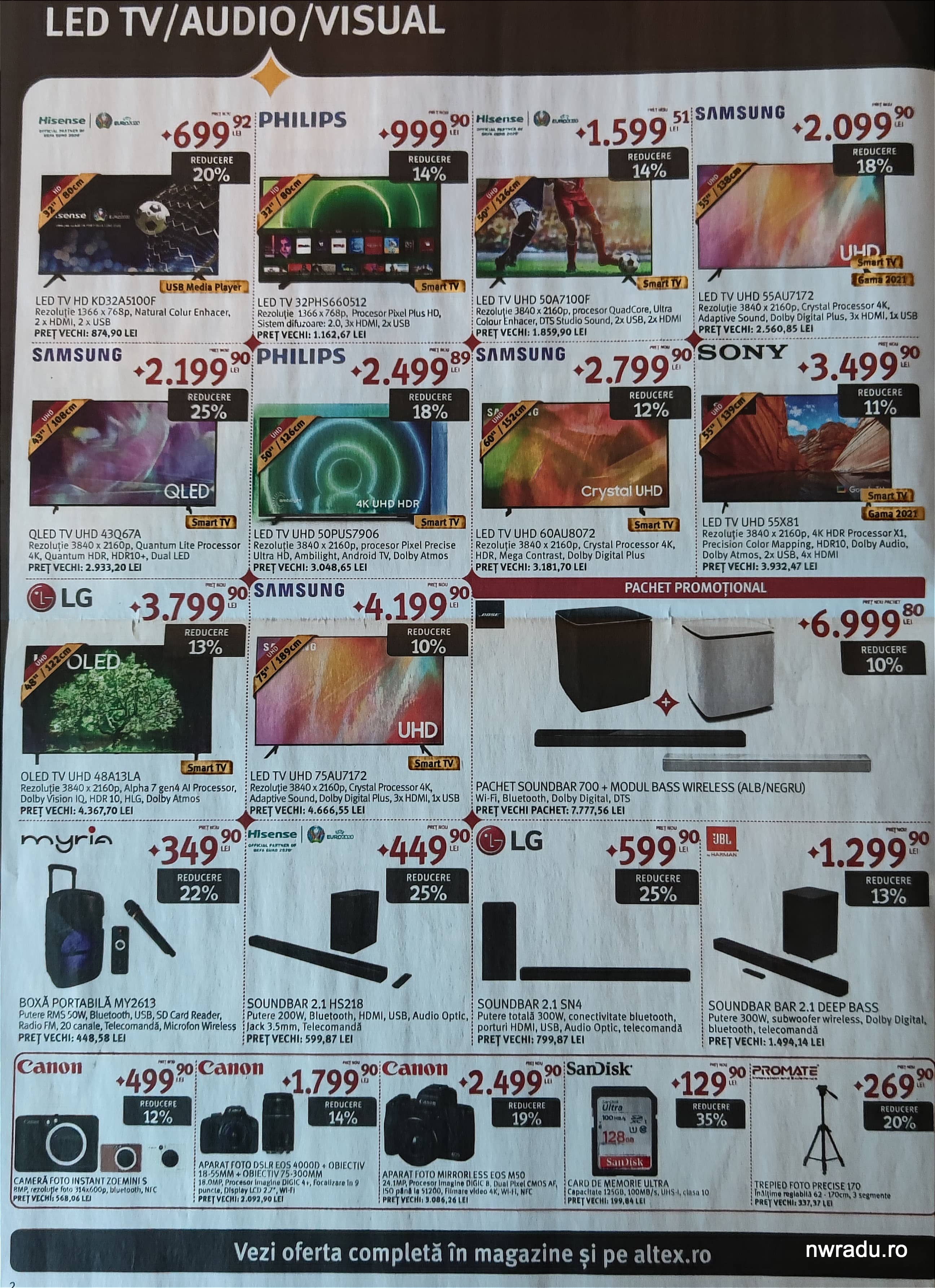 Catalogul ofertelor Altex de Black Friday 2021. Reducerile au început pe 28 octombrie