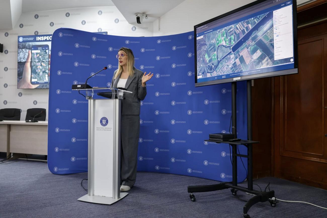 Diana Buzoianu a prezentat „Inspectorul balastierelor”, o platformă la dispoziţia românilor: „Vom putea să ştim unde se fac exploatări ilegale”