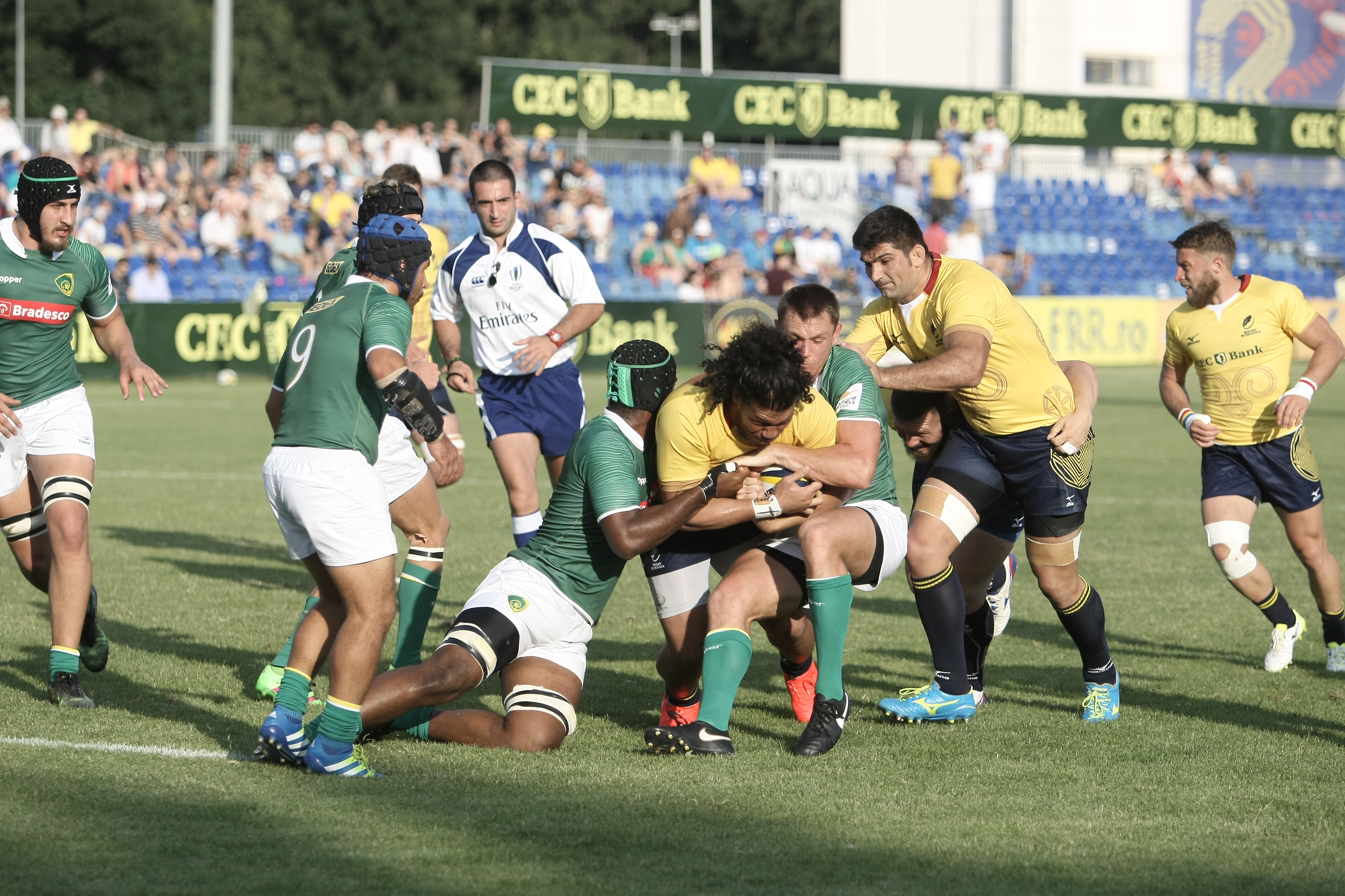 Rugby. România - Brazilia 56-5. Moment de reculegere și încasările, pentru familia îndoliată a unui fost rugbist | FOTO