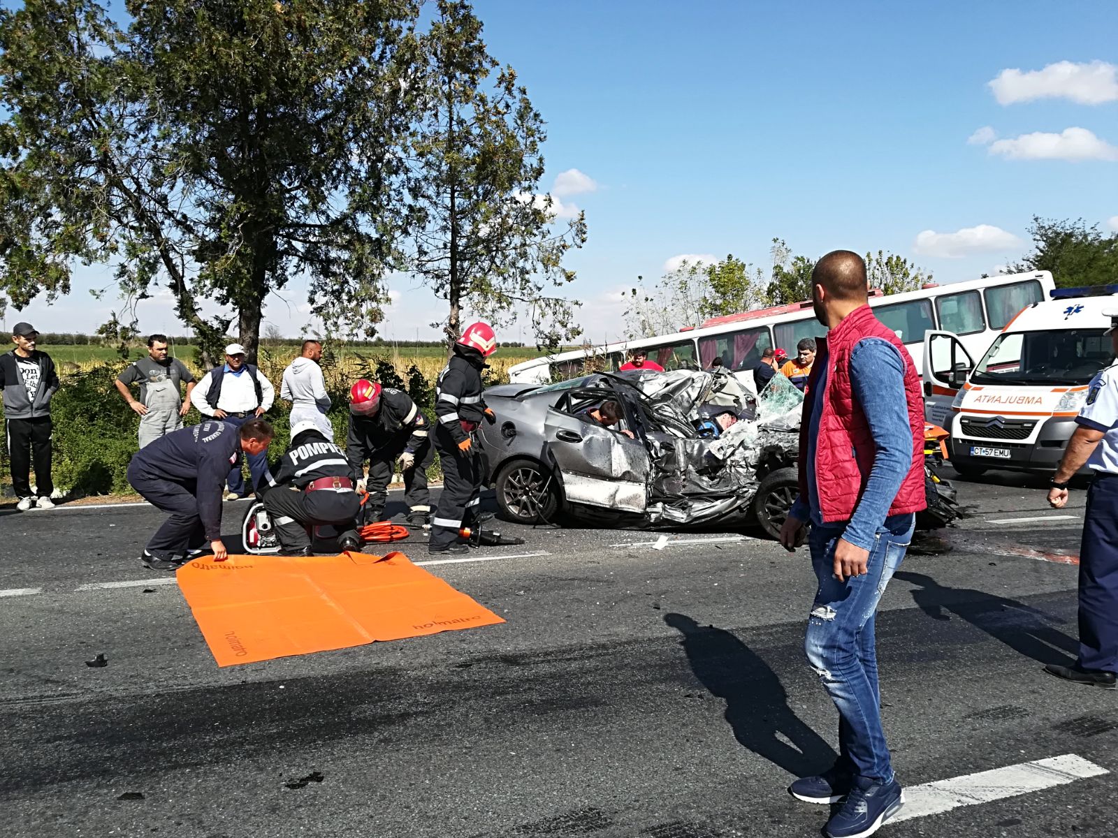 VIDEO | ACCIDENT GRAV la Medgidia. 3 morți și 8 răniți, din care unul în comă | GALERIE FOTO