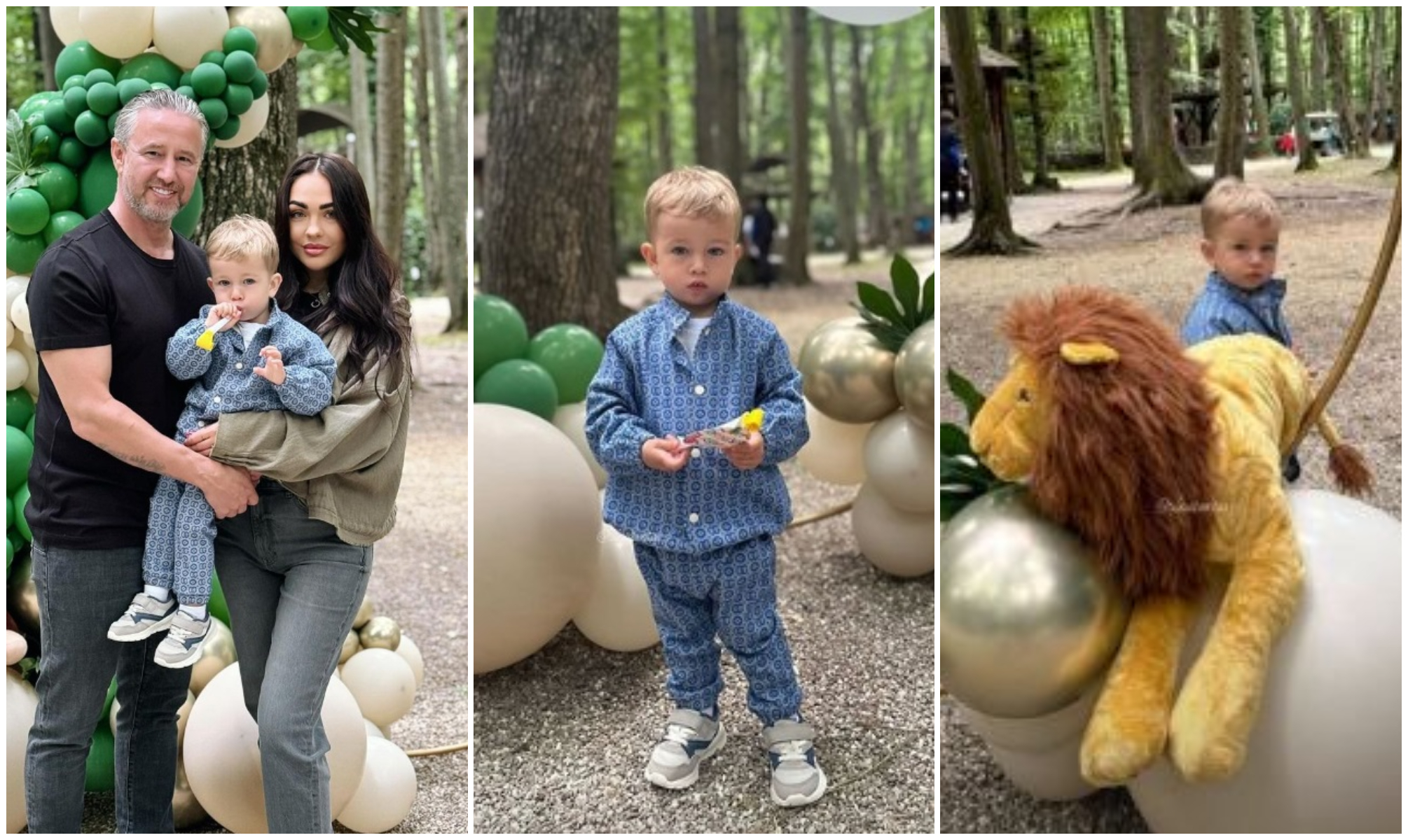 Liam, fiul lui Laurențiu Reghecampf și al Corinei Caciuc, a împlinit 2 ani. Părinții i-au organizat o petrecere în pădure
