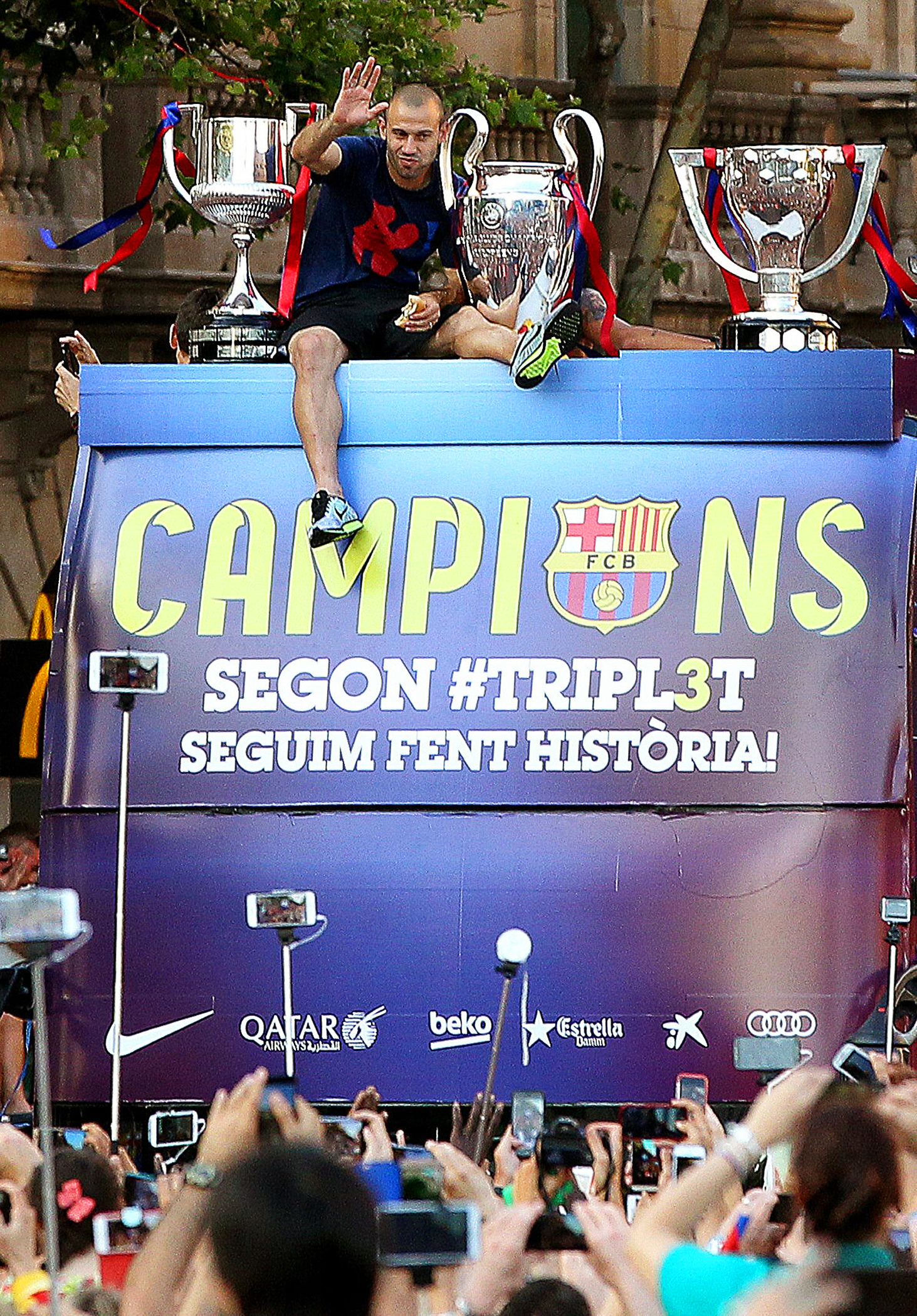 Fiestă în Barcelona. Campionii Europei au sărbătorit TRIPLA / FOTO&VIDEO