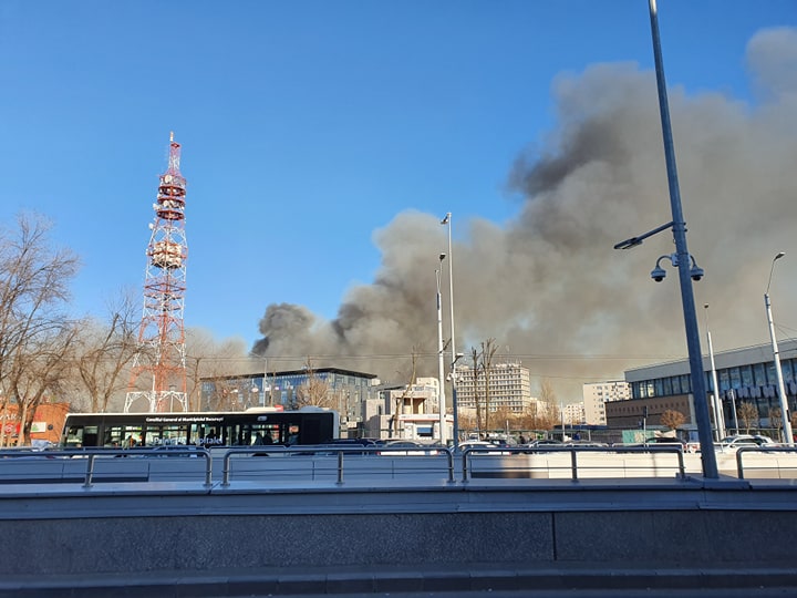 Incendiu puternic în Delta Văcărești. ISU București: Focul a fost provocat