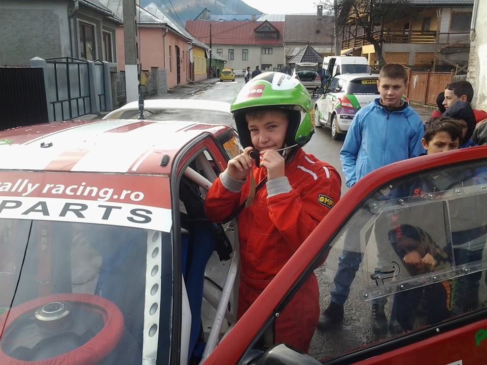 David Tarţa, puştiul minune campion naţional la raliu, pe podium la Raliul Zăpezii de la Cavnic / REZULTATE&VIDEO
