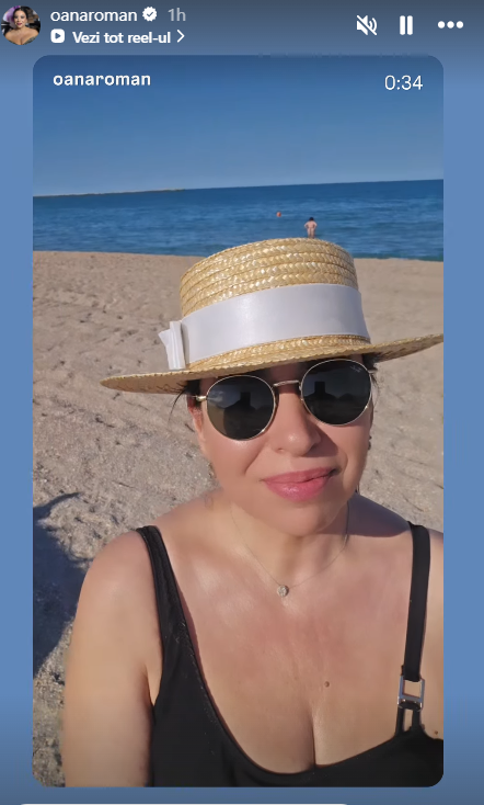 Cum arată Oana Roman în costum de baie, la plajă, după ce a slăbit 10 kilograme. „E o stare de grație, de împăcare și bucurie”