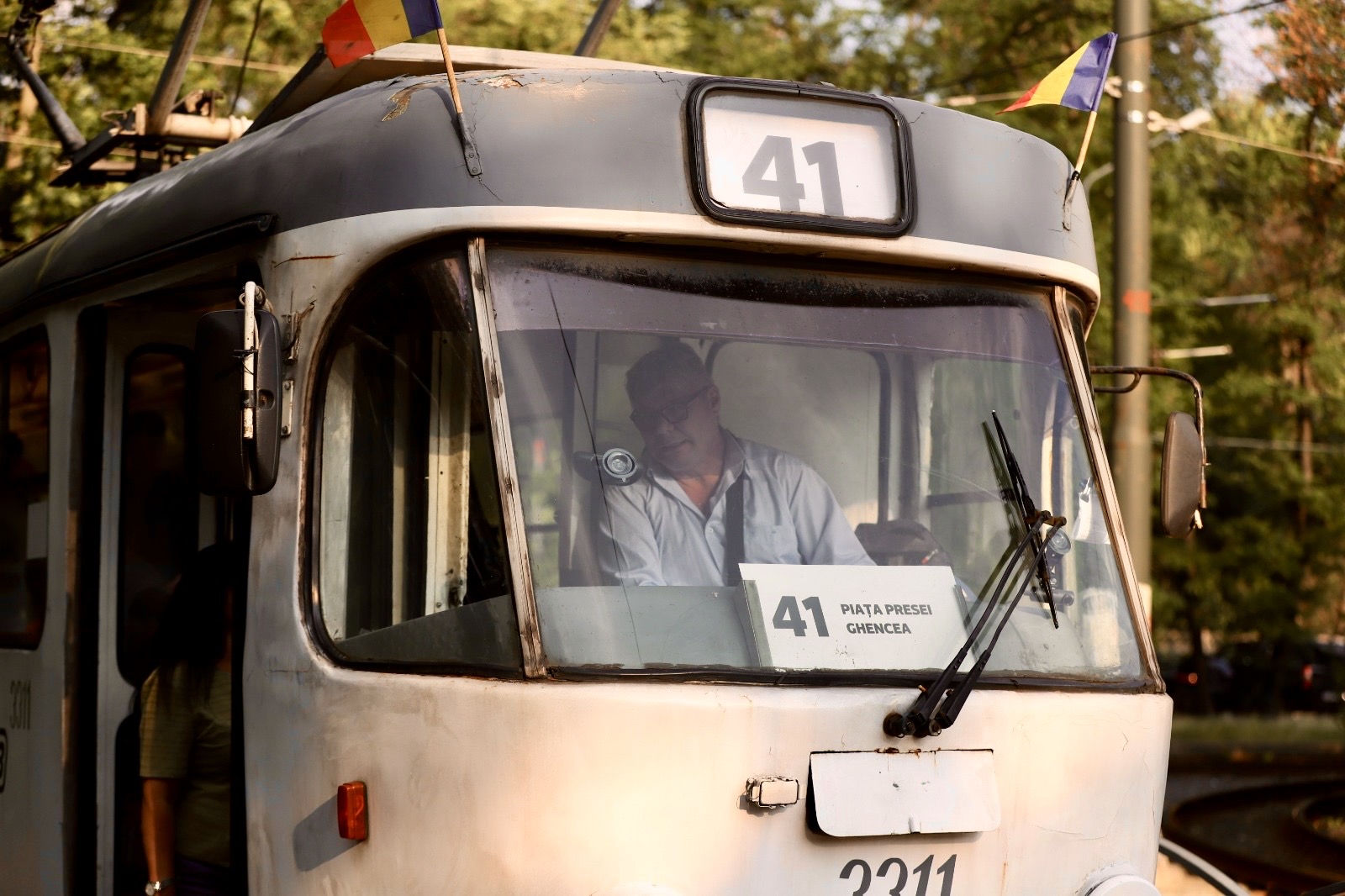 Am mers cu tramvaiul Tatra în drumul spre depou. După 53 de ani, garniturile își iau rămas-bun de la București