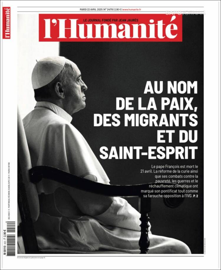 Titluri uriașe și imagini emoționante: cum au anunțat marile ziare ale lumii moartea Papei Francisc