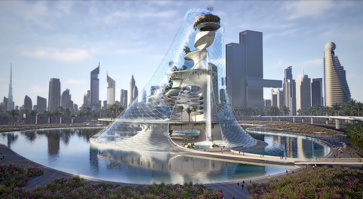 Lépcsőzetes medencékkel rendelkező luxus-wellnessüdülőhely épül Dubaiban – Fotókon az építészeti csoda tervei