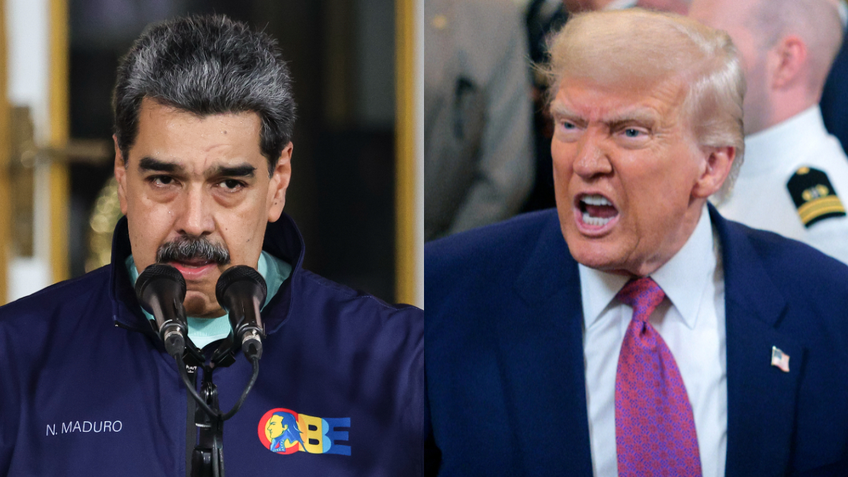 L-R: Venezuelan President Nicolas Maduro and US President Donald Trump. [Getty Images]