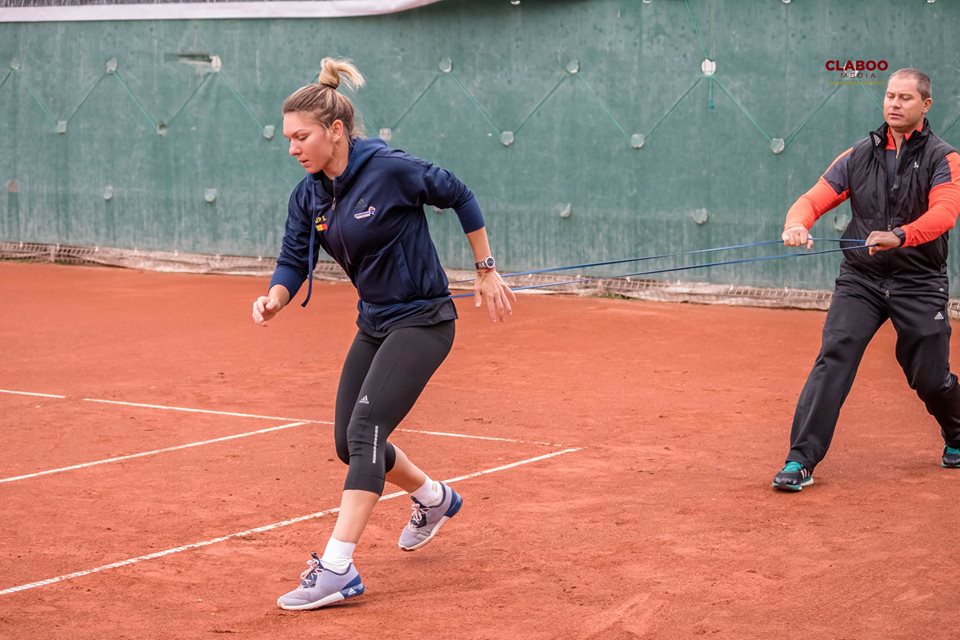 Simona Halep se pregătește cu zâmbetul pe buze pentru confruntarea cu Marea Britanie din Fed Cup | GALERIE FOTO&VIDEO
