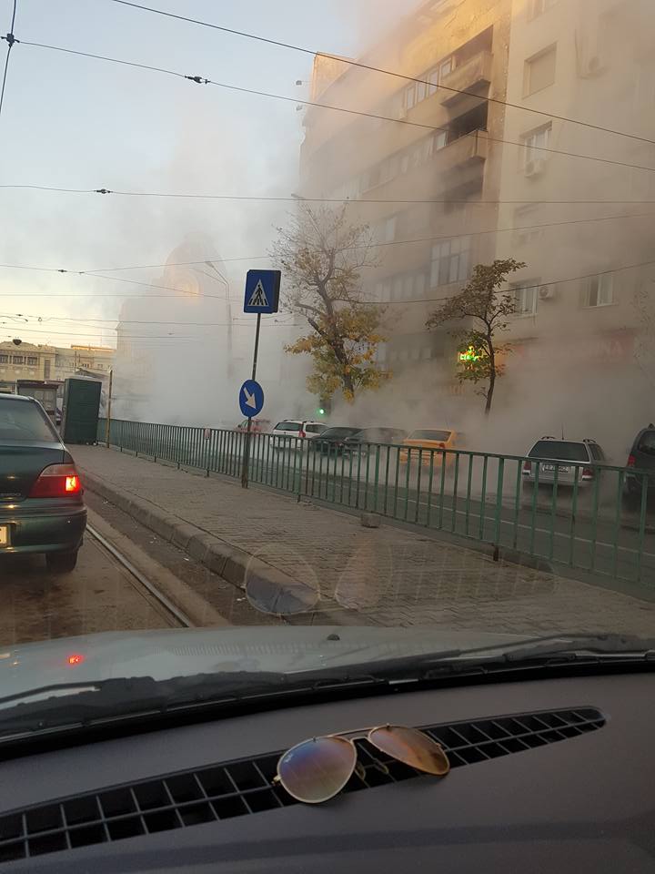 O conductă de apă s-a spart în apropierea Gării de Nord. Ce zone sunt afectate în sectorul 1 al Capitalei