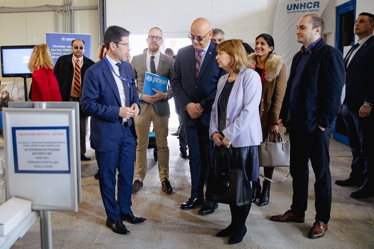 Kathleen Kavalec, ambasadoarea SUA în România, vizită la centrul Romexpo pentru refugiații ucraineni