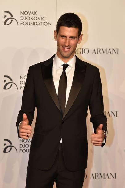 Tenis. Novak Djokovici a fost îmbrăcat la patru ace de Giorgio Armani! Nole și Serena vor face echipă pe teren / GALERIE FOTO