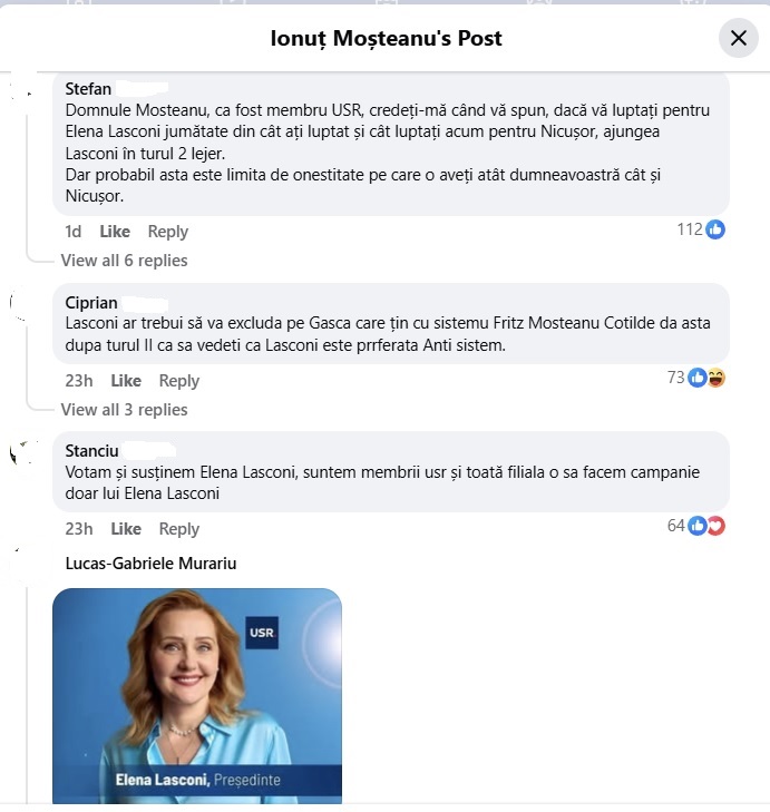 Război total în USR între susținătorii lui Nicușor Dan și cei ai Elenei Lasconi: „Îl susțin pe faraon”, „Noi pe Cleopatra”