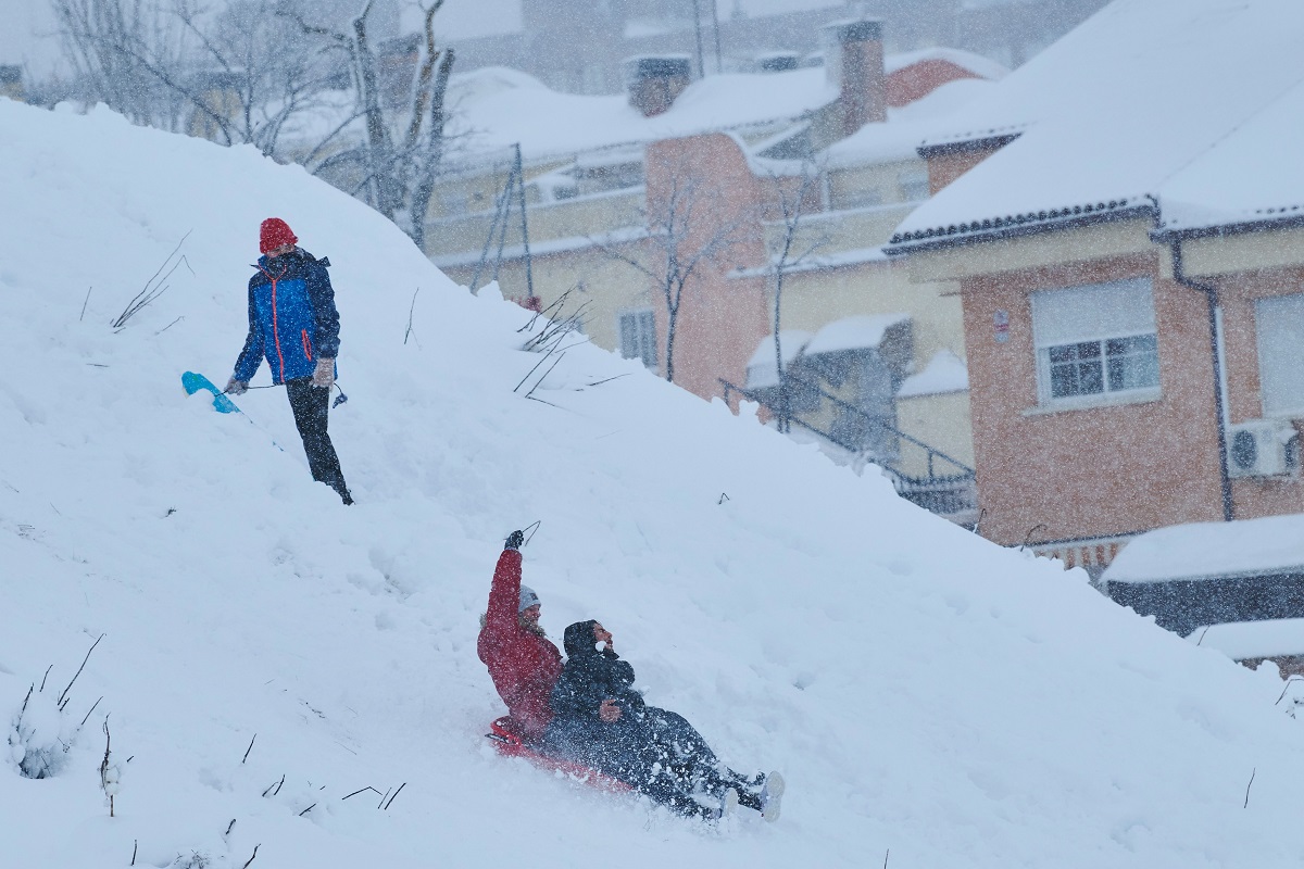 VIDEO | Spania, paralizată de furtuna de zăpadă Filomena. Madridul - oraș închis, fără căldură, apă și curent