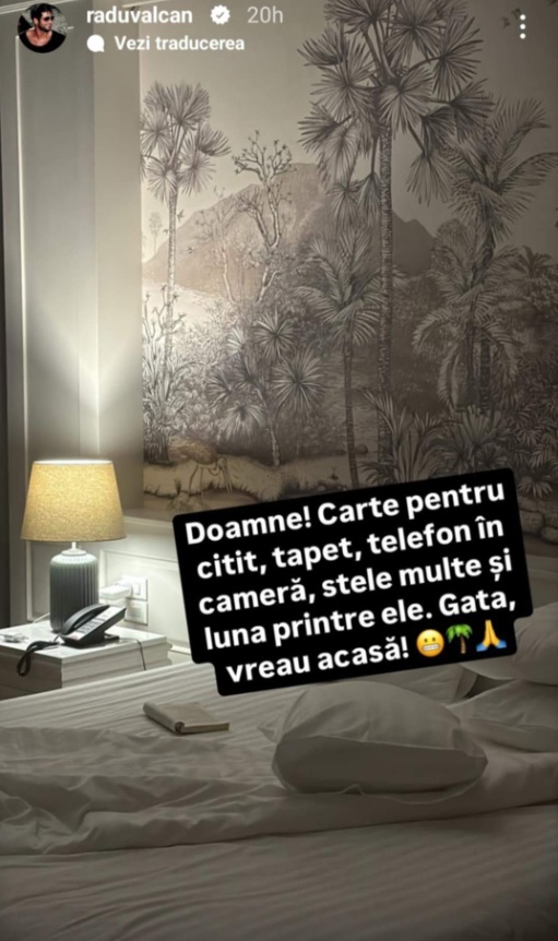 Cum arată camera de hotel în care stă Radu Vâlcan în Thailanda: „Gata, vreau acasă!”. Noi imagini de la filmările Insula Iubirii, sezonul 9
