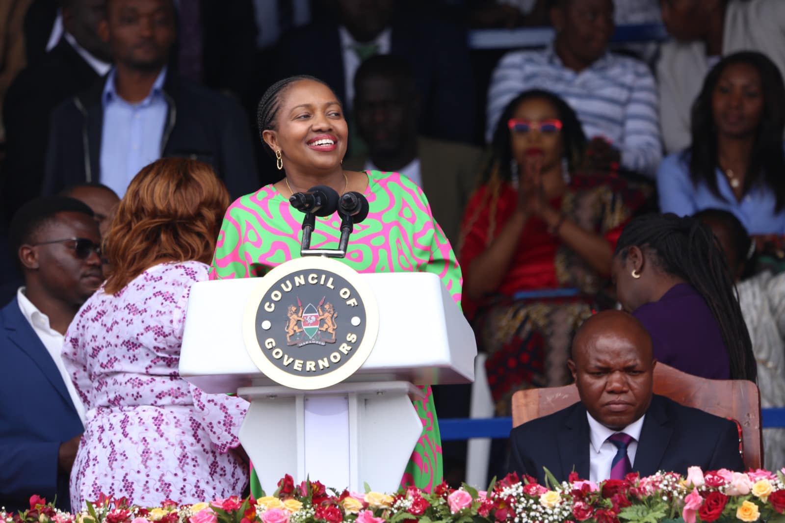 Nakuru Governor Susan Kihika speaking during a past event