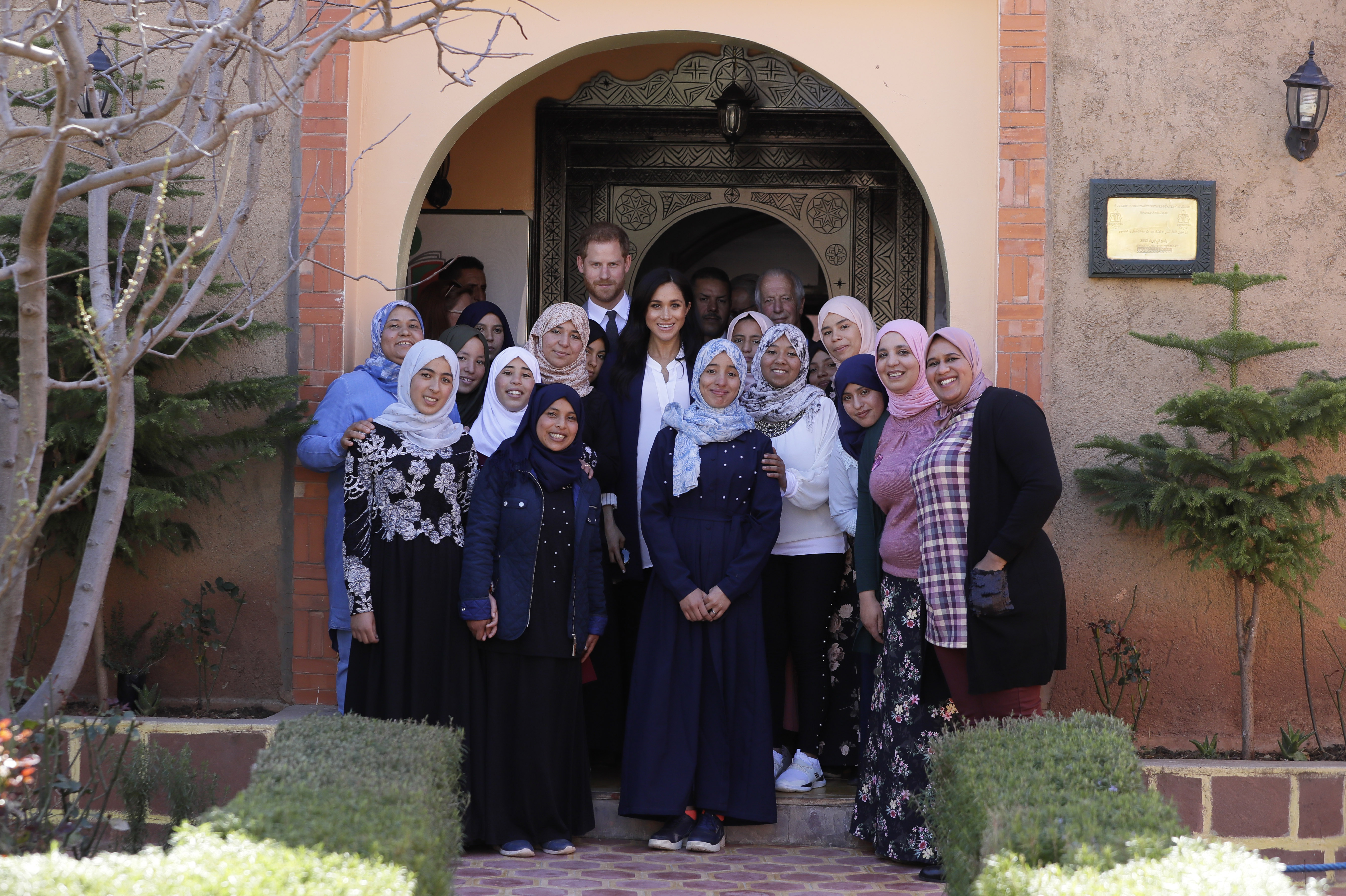 FOTO | Meghan Markle, la ultima vizită oficială din străinătate, înainte să nască. Ducii de Sussex sunt în Maroc