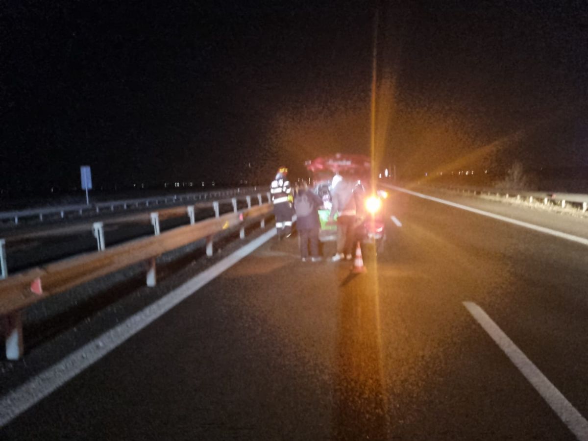 Accident pe autostrada A3 Ploiești-București, cinci mașini implicate