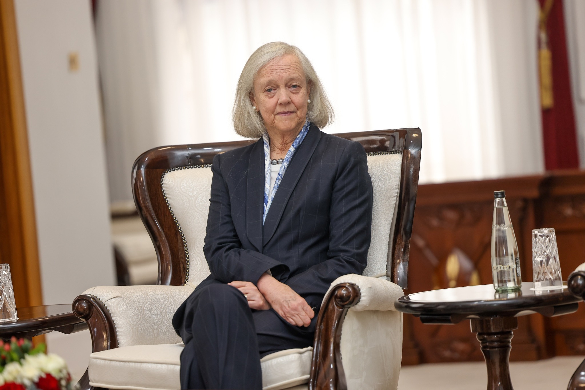 U.S. Ambassador Meg Whitman during President William Ruto's meeting with Director of the United States Central Intelligence Agency (CIA), William J. Burns on Monday, January 15, 2024