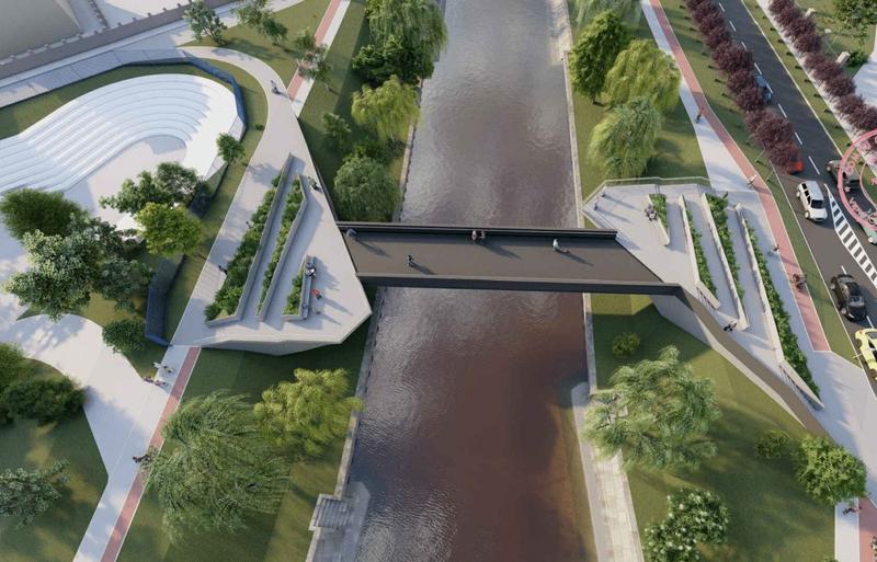 Noua „pasarelă a îndrăgostiților” din Timișoara, blocată de „Monumente”: „Proiectul este extrem de masiv”. Viceprimar: „Un abuz”