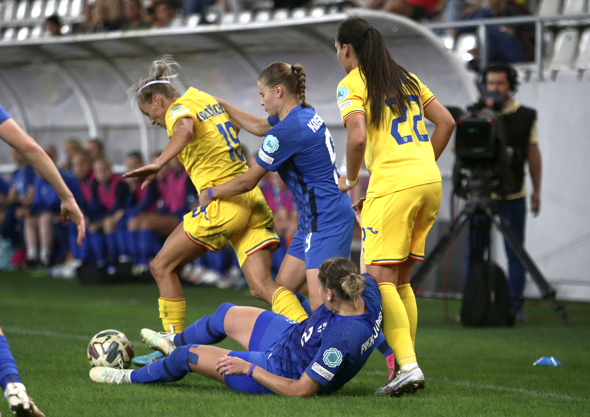 Naționala feminină a României a pierdut la limită în fața Finlandei. Singurul gol, marcat din penalty