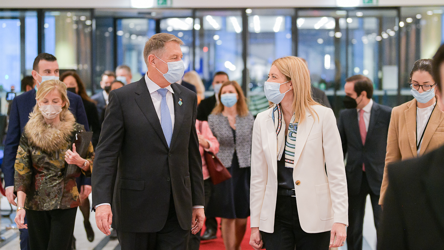 Iohannis s-a întâlnit cu șefa Parlamentului European. Ce abordare a propus pentru detensionarea crizei din Ucraina