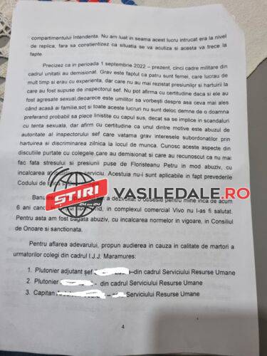 Şef din Jandarmeria Maramureş, acuzat de abuz și hărțuire sexuală de o angajată. Acesta spune că este nevinovat