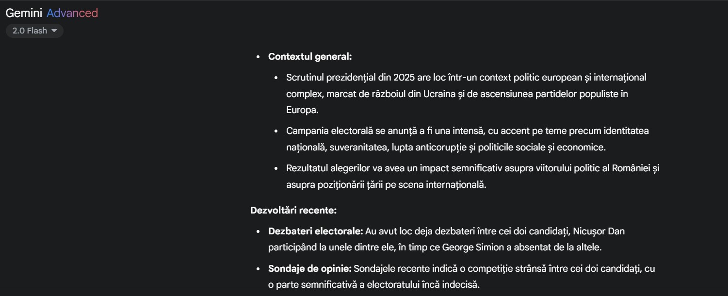 Cine crede inteligența artificială că va câștiga președinția dintre George Simion și Nicușor Dan