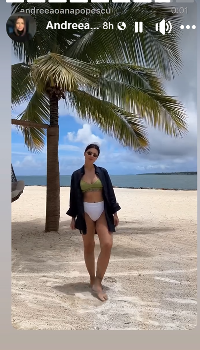 Imagini cu Andreea Popescu în costum de baie, pe plaja din Mauritius. Vedeta a slăbit 13 kilograme și arată spectaculos
