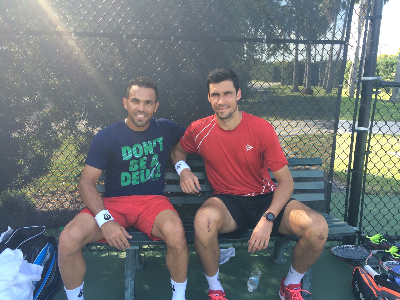 Victor Hănescu s-a antrenat la Miami cu Estrella Burgos / GALERIE FOTO