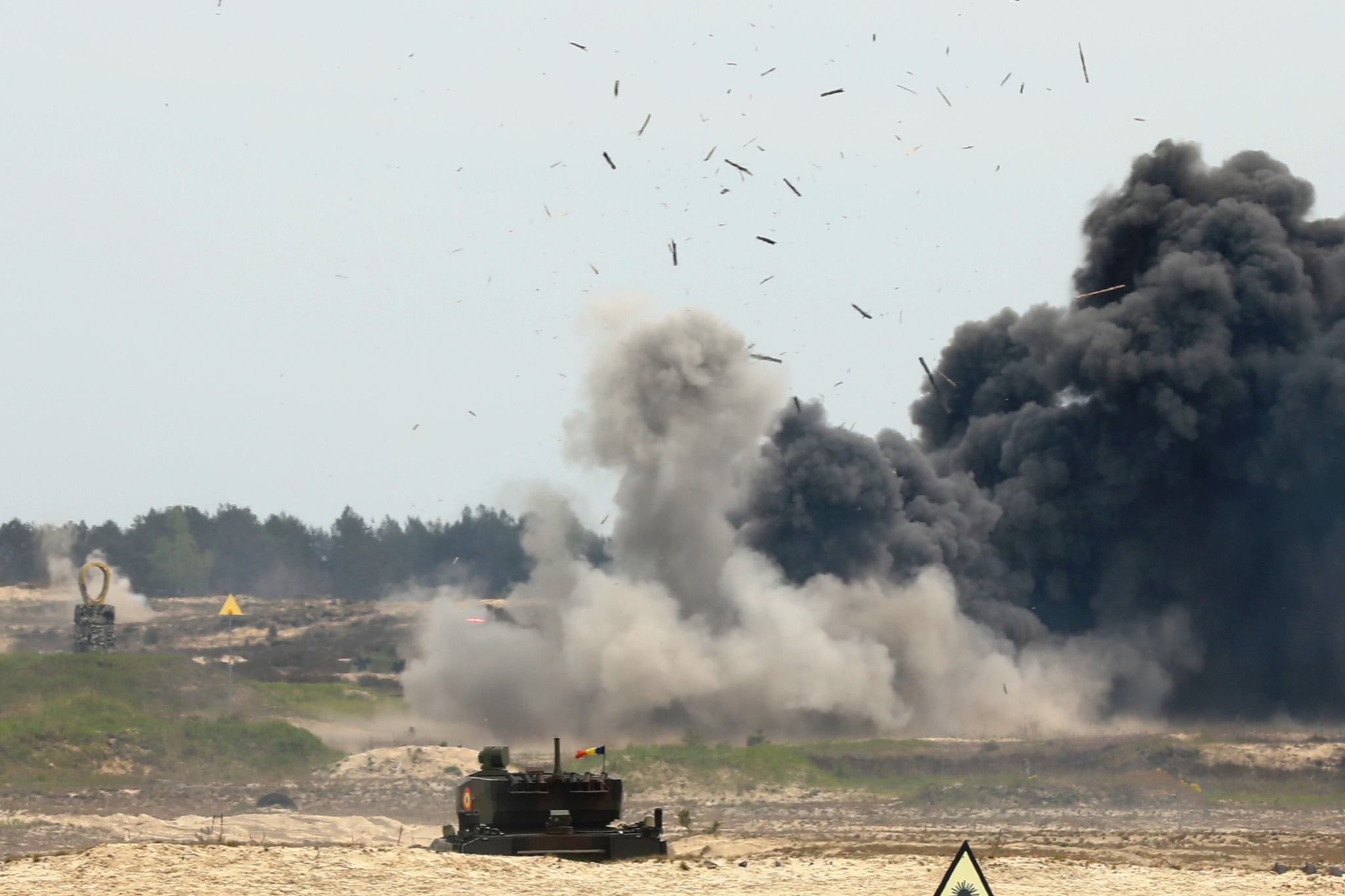 Filmare spectaculoasă cu „Lupii Negri”, infanteriștii români care se antrenează în Polonia în exercițiul Anakonda-23