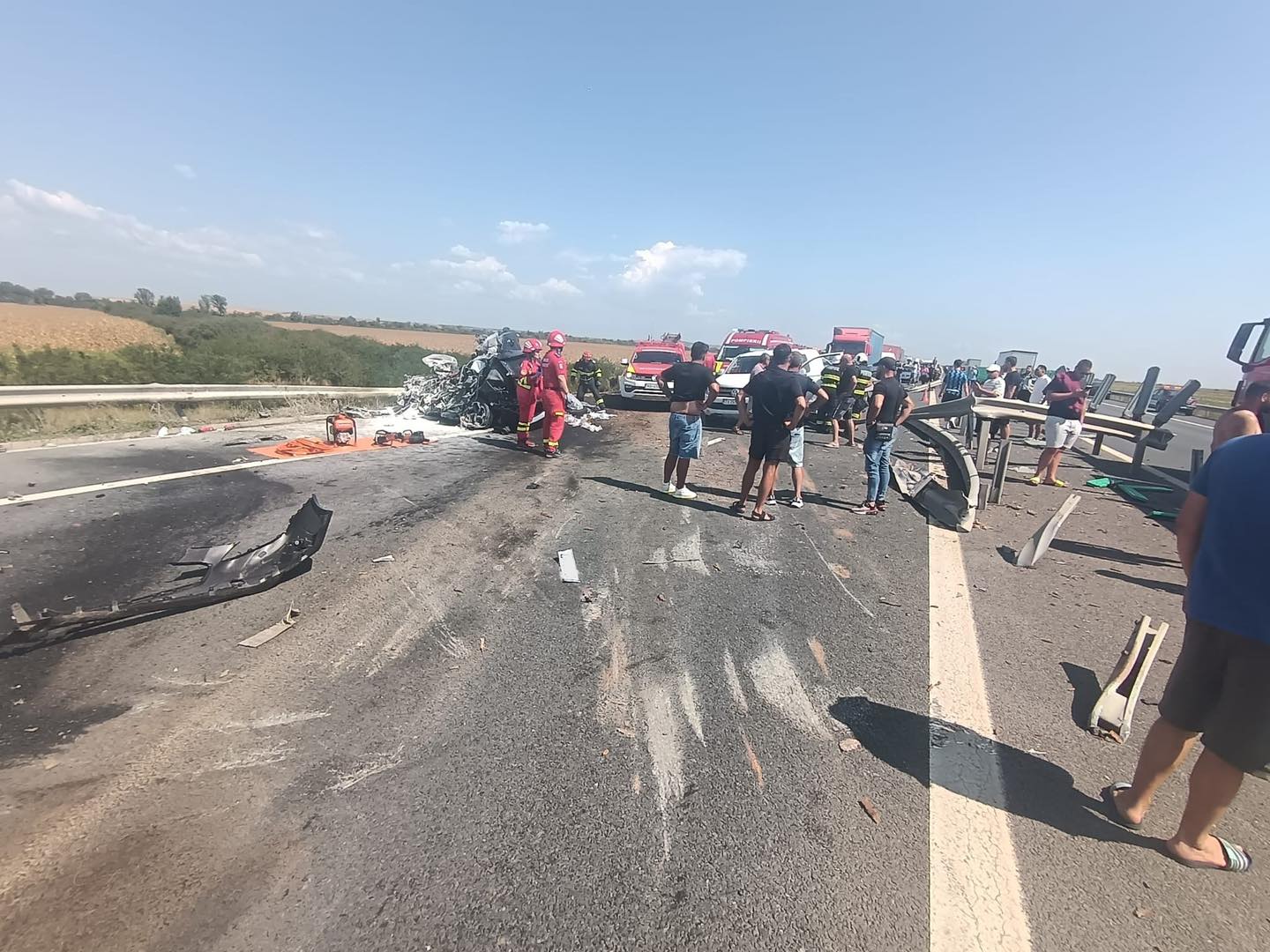 Un diplomat ungar a murit pe autostrada Timișoara-Lugoj. O mașină a Consulatului Ungariei la București, implicată într-un accident grav