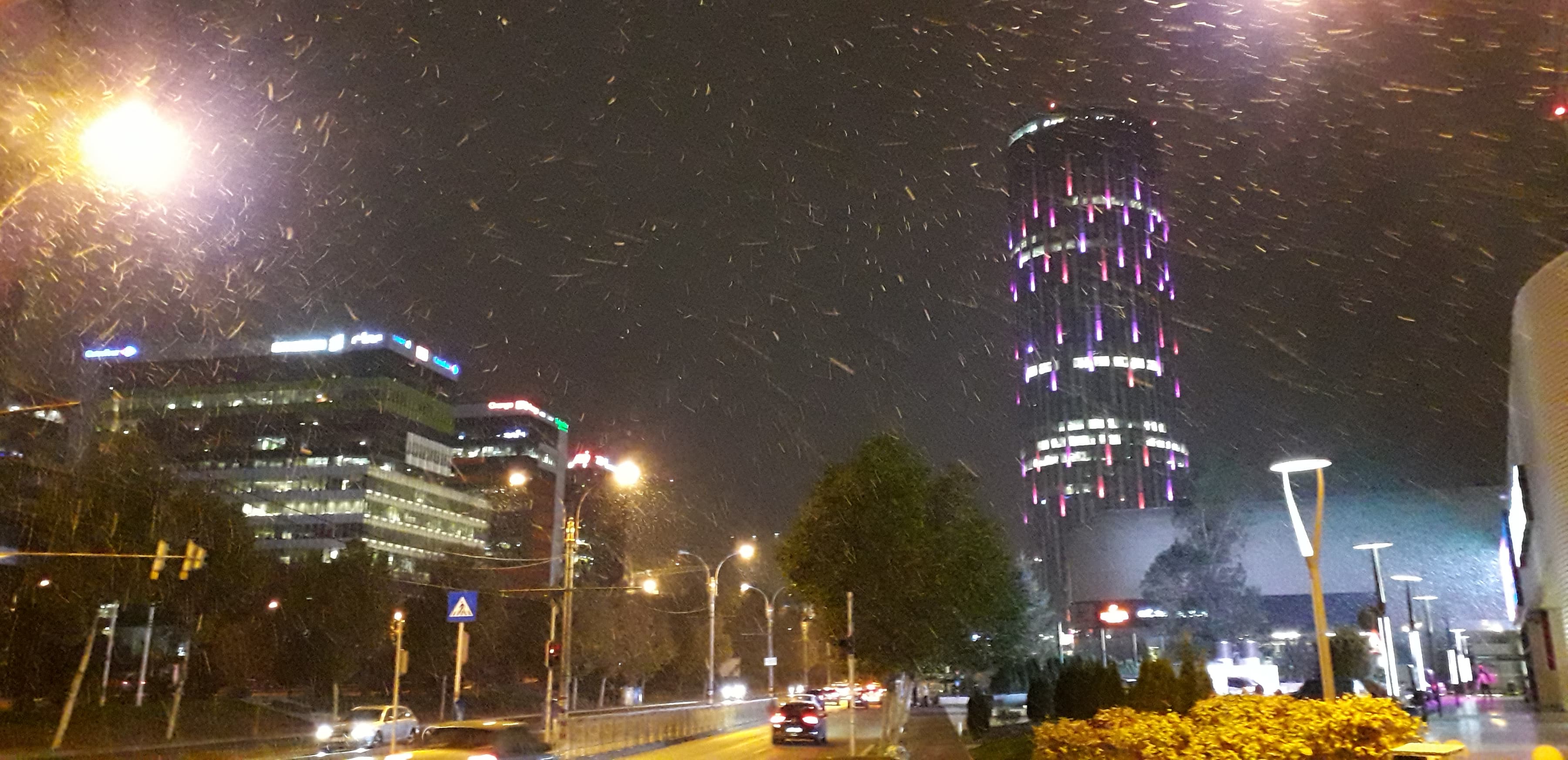 FOTO| Prima ninsoare în București din 2018