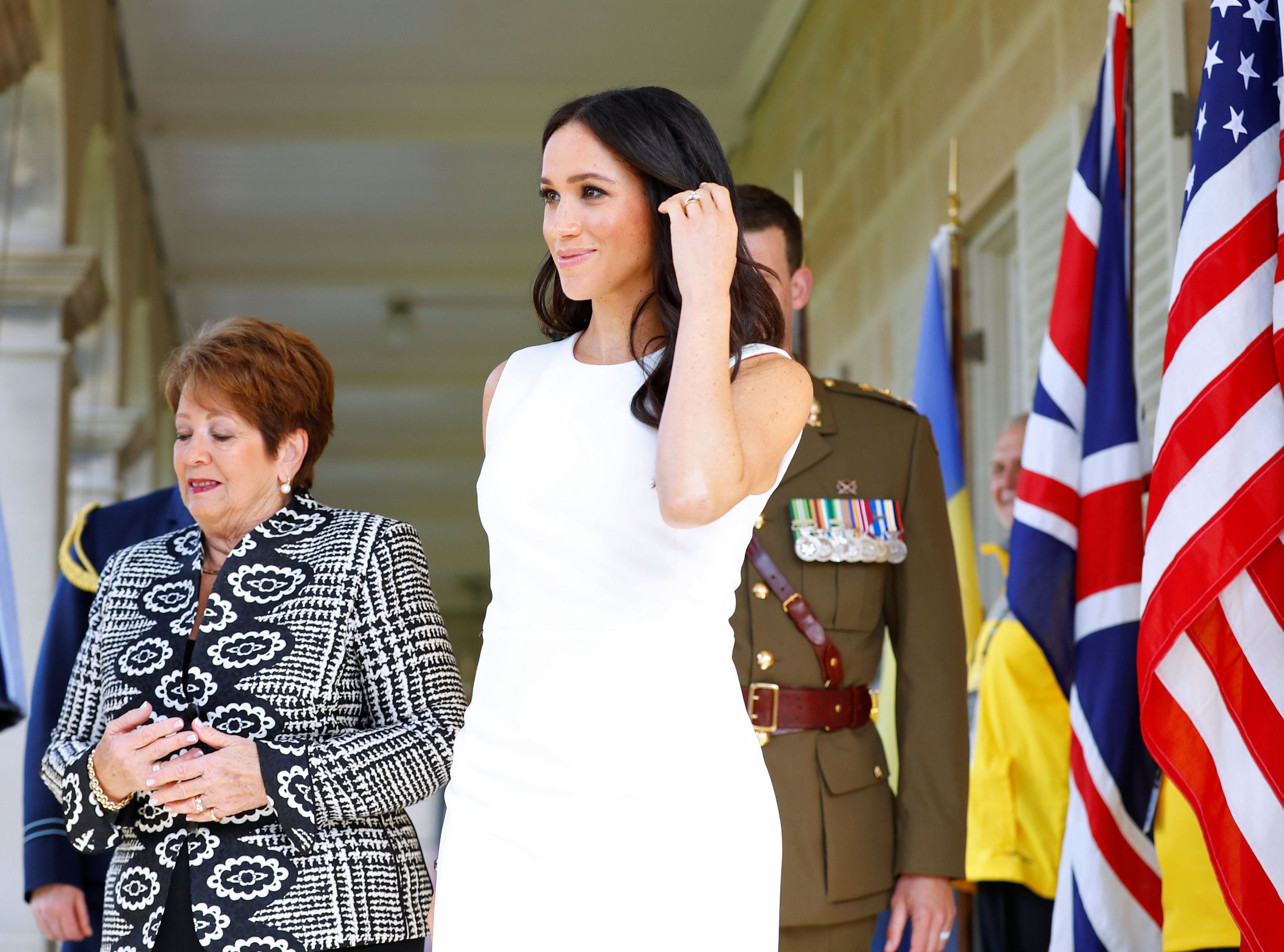 FOTO | Meghan Markle, la prima apariție publică de la anunțul sarcinii. Detaliul subtil în memoria Prințesei Diana