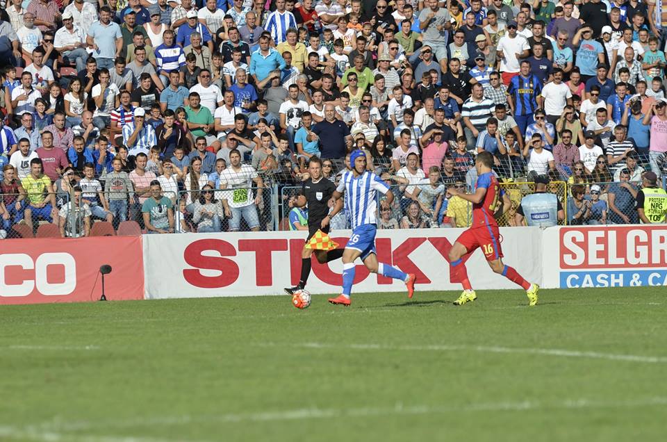 Liga I. CS U Craiova - Steaua 1-2. Olteni, pârliţi de un oltean: arbitrul Comănescu! ^Tade a adus victoria campioanei dintr-un penalty controversat / FOTO