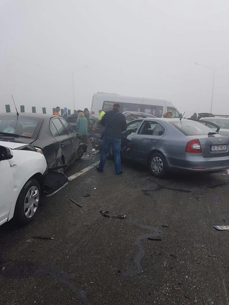 Accidentul de pe Autostrada Soarelui. O parte din șoferii implicați în carambol au rămas fără permis