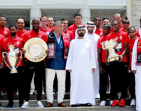 FOTO/VIDEO Cosmin Olăroiu, primit ca un șef de stat de Prințul Dubaiului