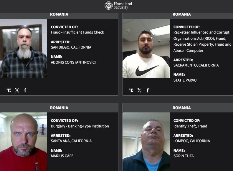 România, țara europeană cu cei mai mulți infractori arestați de ICE în SUA în ultimii cinci ani