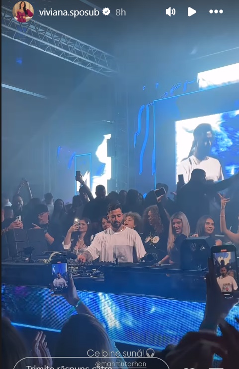 Cum a apărut Viviana Sposub în club, la Mamaia, după despărțirea de George Burcea. A băut șampanie și nu s-a distrat singură