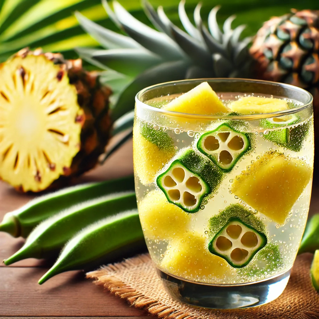Pineapple-and-okra-water