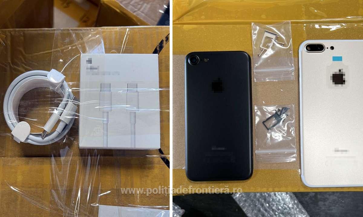 Accesorii pentru telefon contrafăcute de peste 2,8 milioane de lei, depistate în portul Constanța. De unde au fost aduse