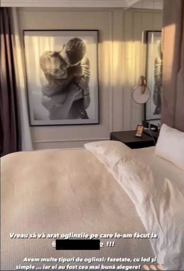 Imagini cu casa în care locuiește Vlăduța Lupău. Mobila a fost făcută la comandă și s-au folosit materiale de lux