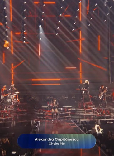 Alexandra Căpitănescu, descrisă de presa internațională fiind „o combinație între Lady Gaga și Maria Callas”. Imagini cu reprezentanta României în finala Eurovision 2026