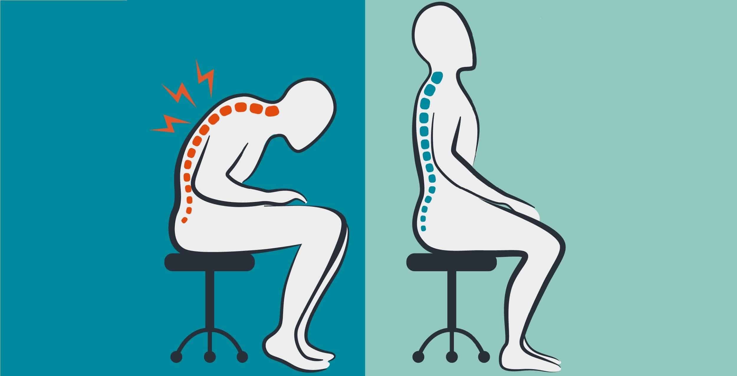 Sitting for long periods can also lead to poor posture [RafflesMedicalGroup]