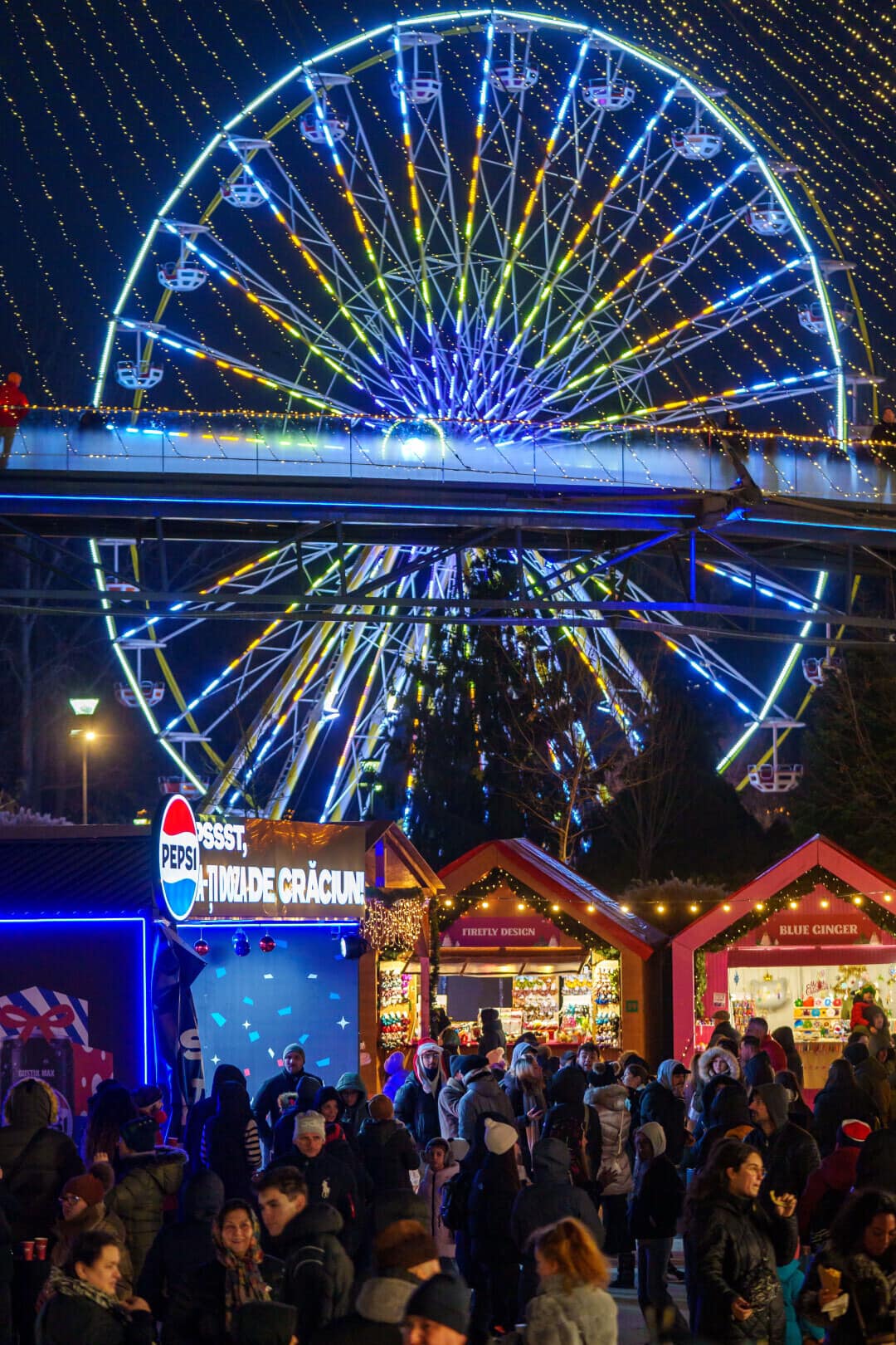 Târgul de Crăciun București 2025, Drumul Taberei. 60 de căsuțe cu bunătăți, dar și o terasă încălzită la West Side Christmas Market